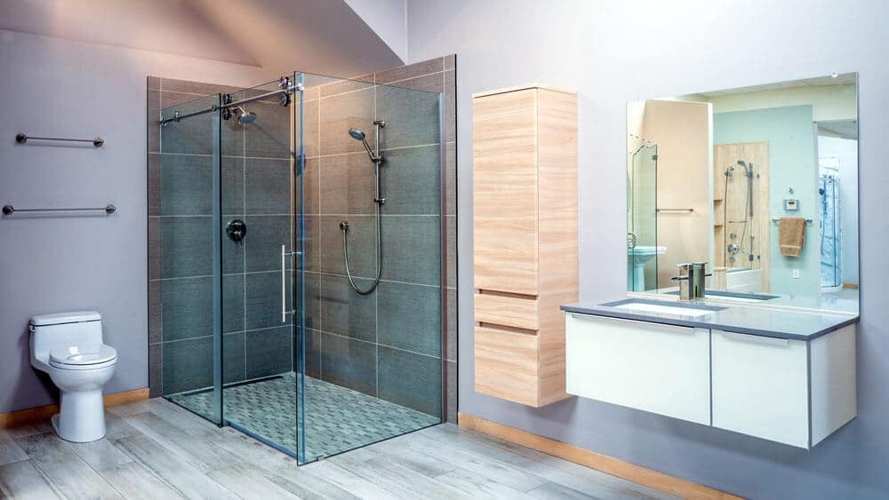 Custom glass shower door installation Portland OR